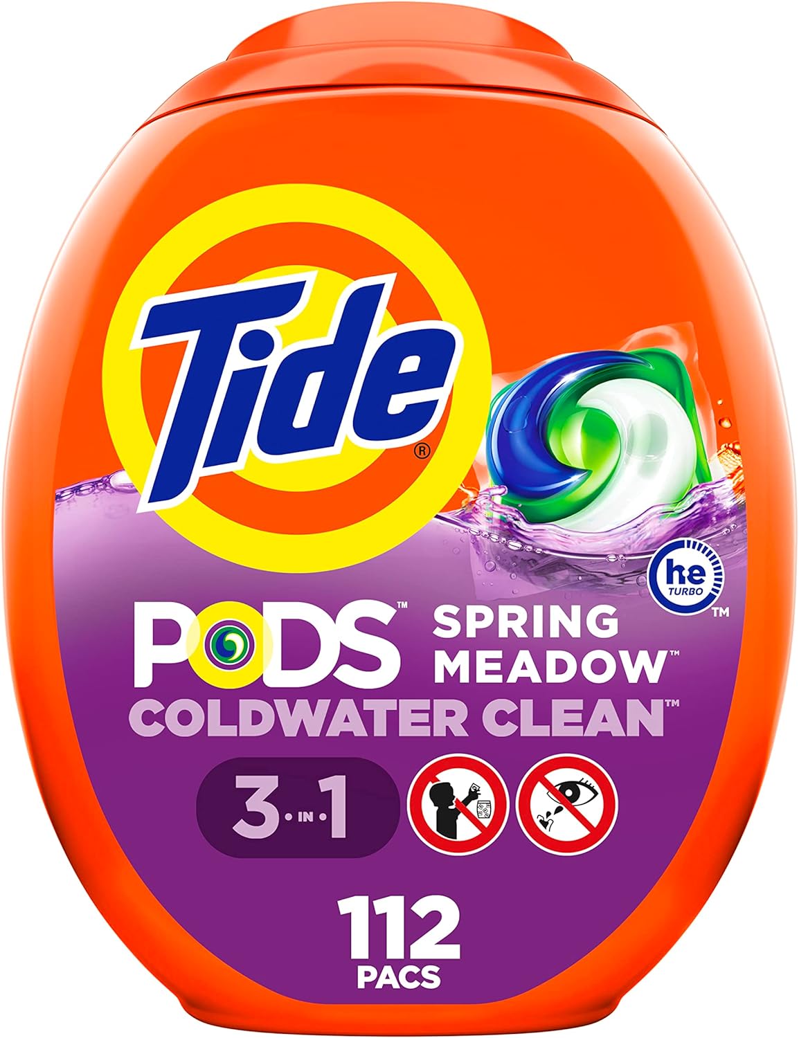 Tide PODS Liquid Laundry Detergent pacs, Spring Meadow Scent