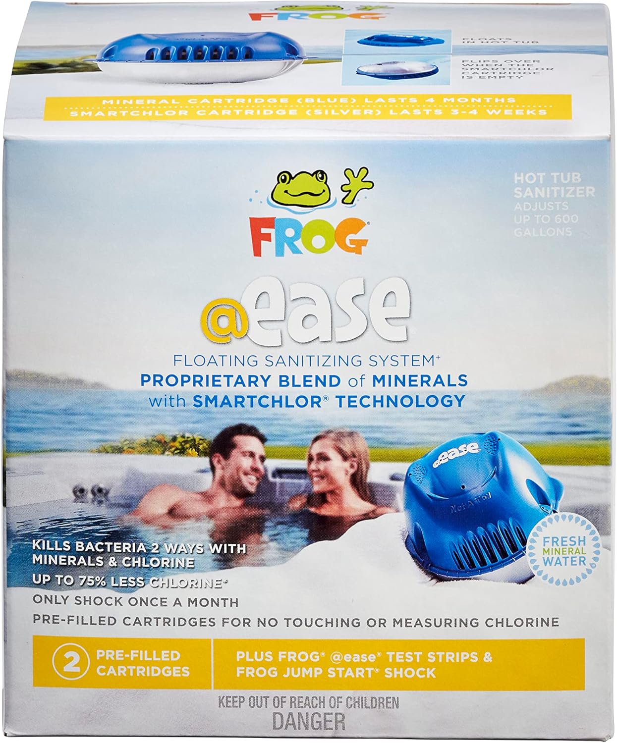 FROG @ease Floating Sanitizing System plus FROG @ease SmartChlor Cartridge 3 Pack, Set