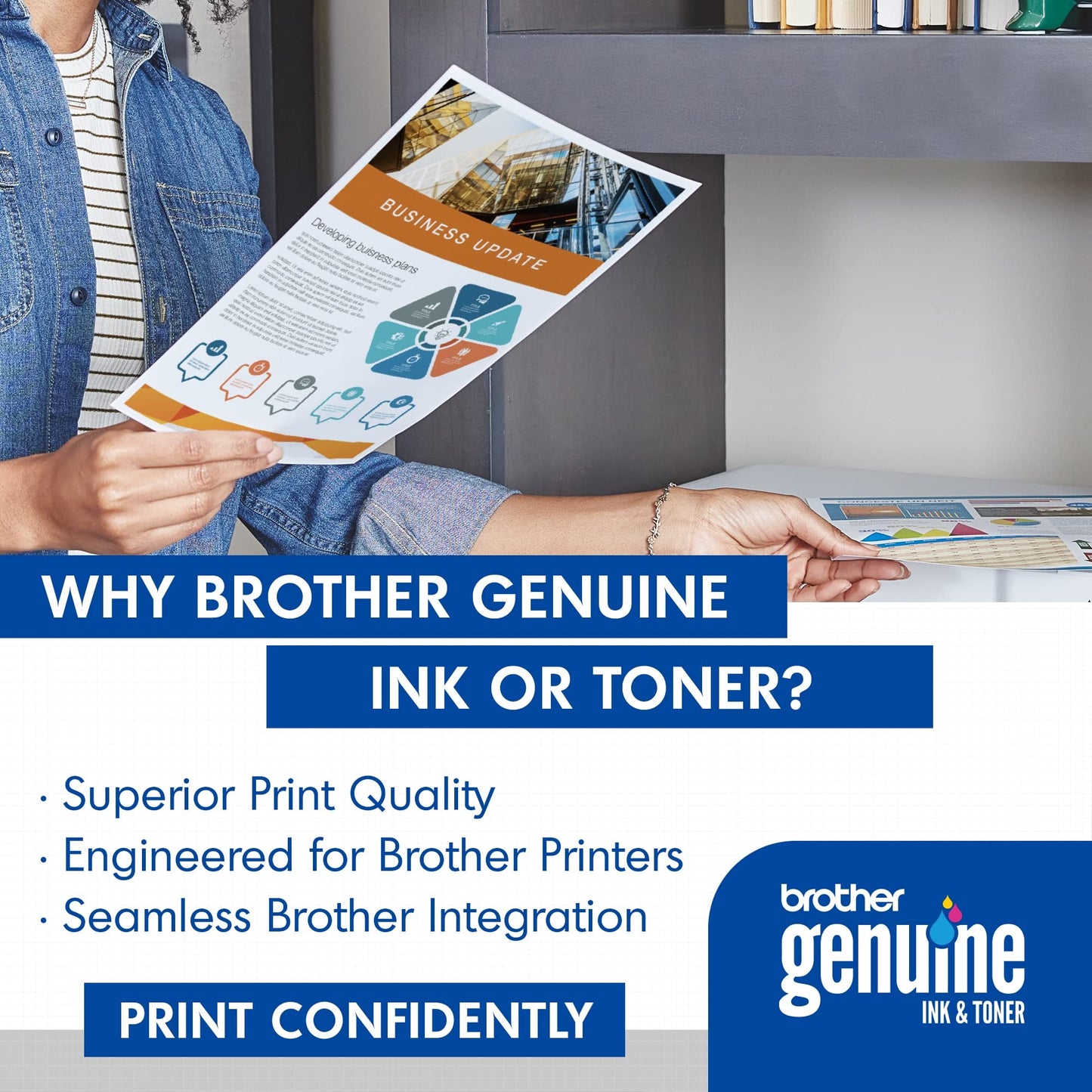 Brother TN227BK Laser Printer High Yield Toner Cartridge, Black TN227