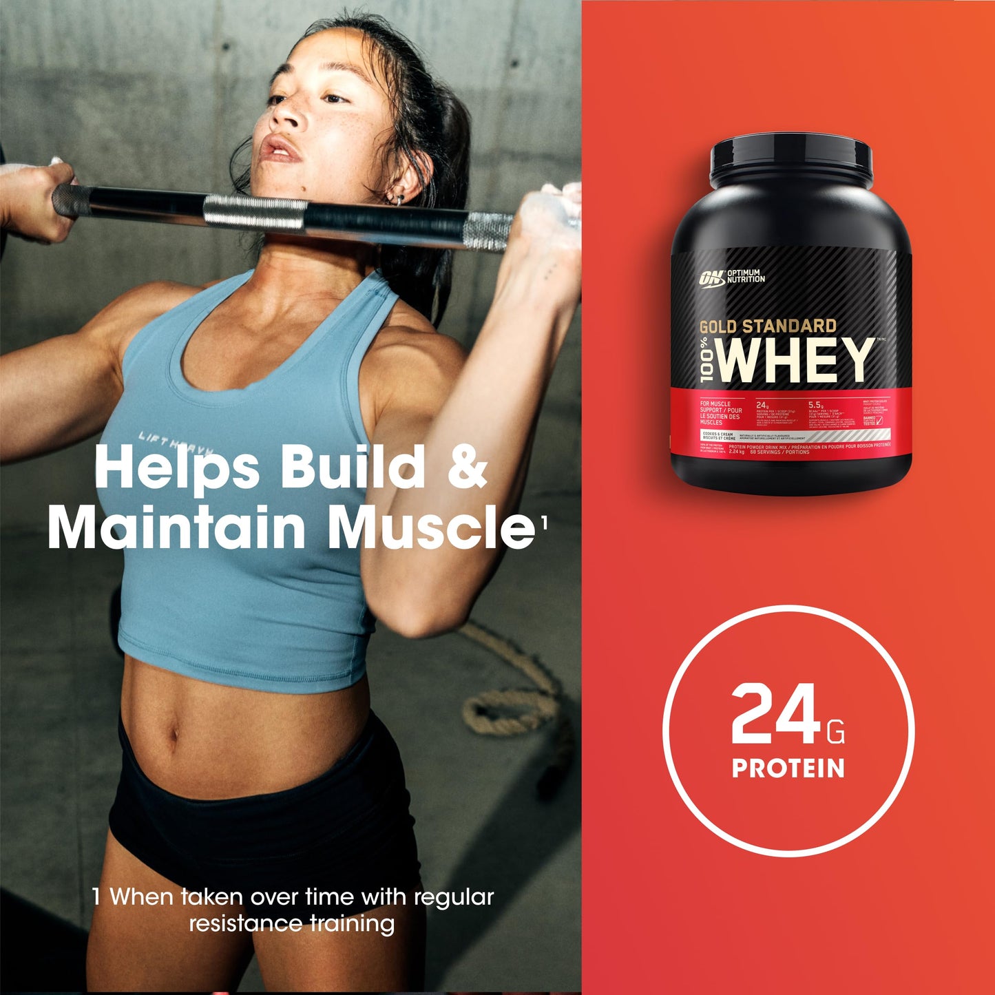 Optimum Nutrition Gold Standard 100% Whey Protein Powder, 2.270g - Extreme Milk Chocolate - 70 servings (packaging may vary)