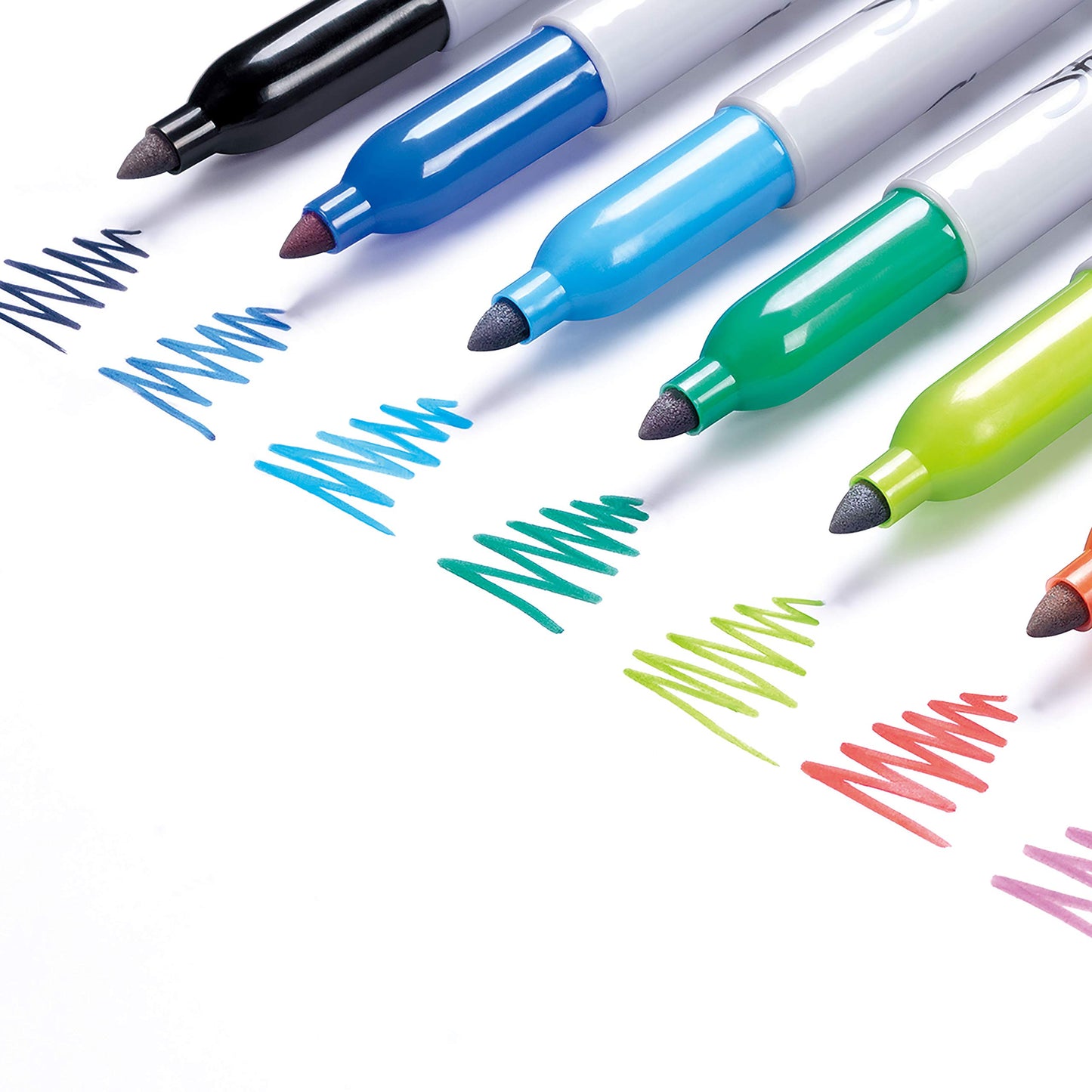 Sharpie Permanent Markers, Fine Point, Assorted Colours, 12 Count