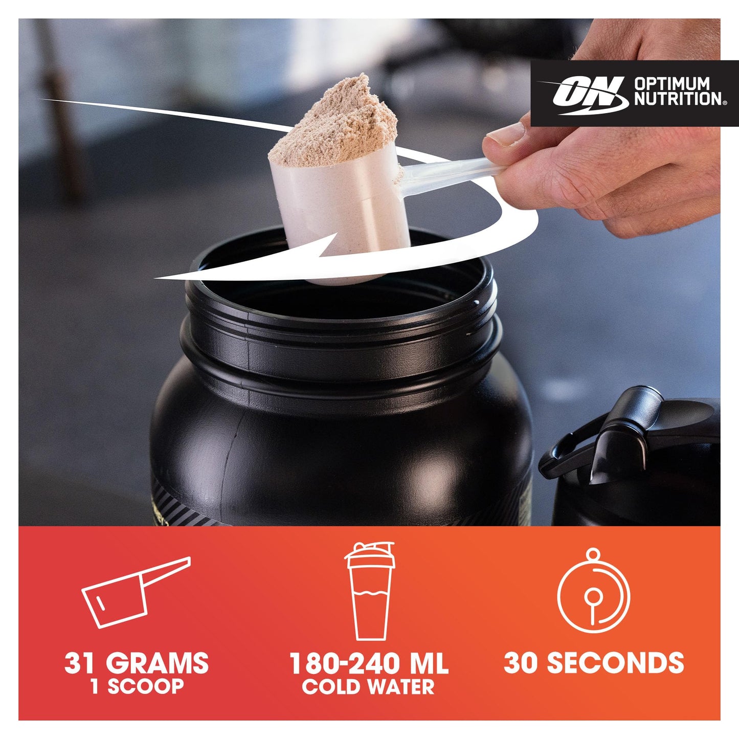 Optimum Nutrition Gold Standard 100% Whey Protein Powder, 2.270g - Extreme Milk Chocolate - 70 servings (packaging may vary)