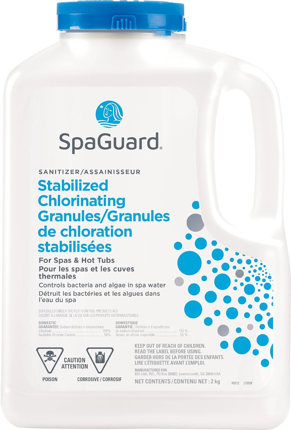 SpaGuard Stabilized Chlorinating Granules (2 KG) Chlorine Sanitizer (SKU 7506)