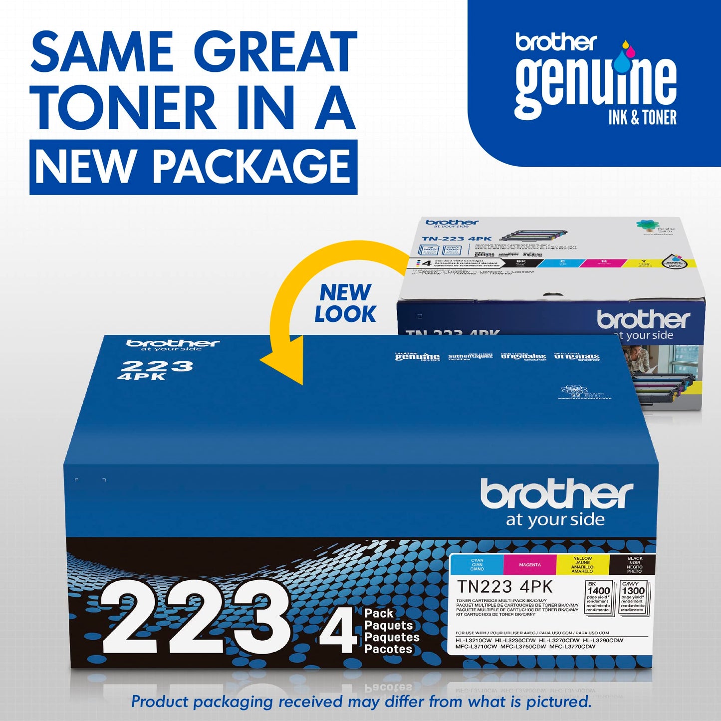 Brother TN227BK Laser Printer High Yield Toner Cartridge, Black TN227