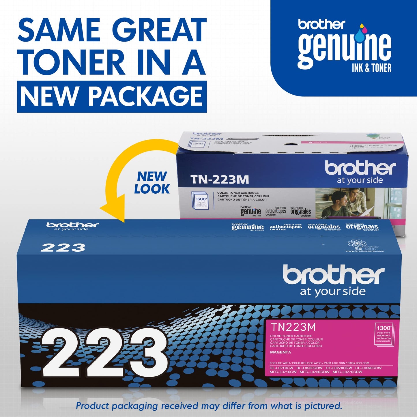 Brother TN227BK Laser Printer High Yield Toner Cartridge, Black TN227