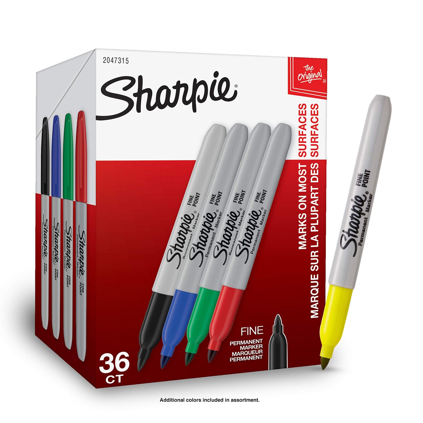 Sharpie Permanent Markers, Fine Point, Black, 36 Count - (New)