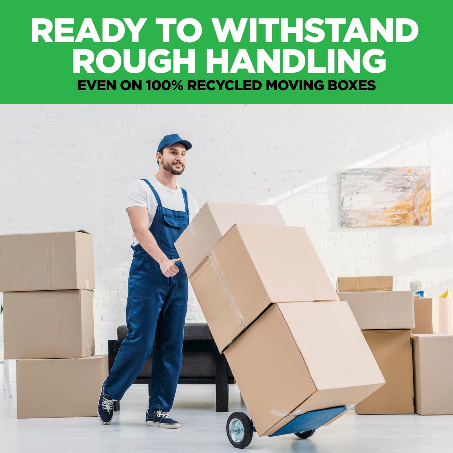 Scotch Packing Tape Tough Grip Moving Tape, 1.88" x 20m, 1 Roll w/ Handheld Dispenser