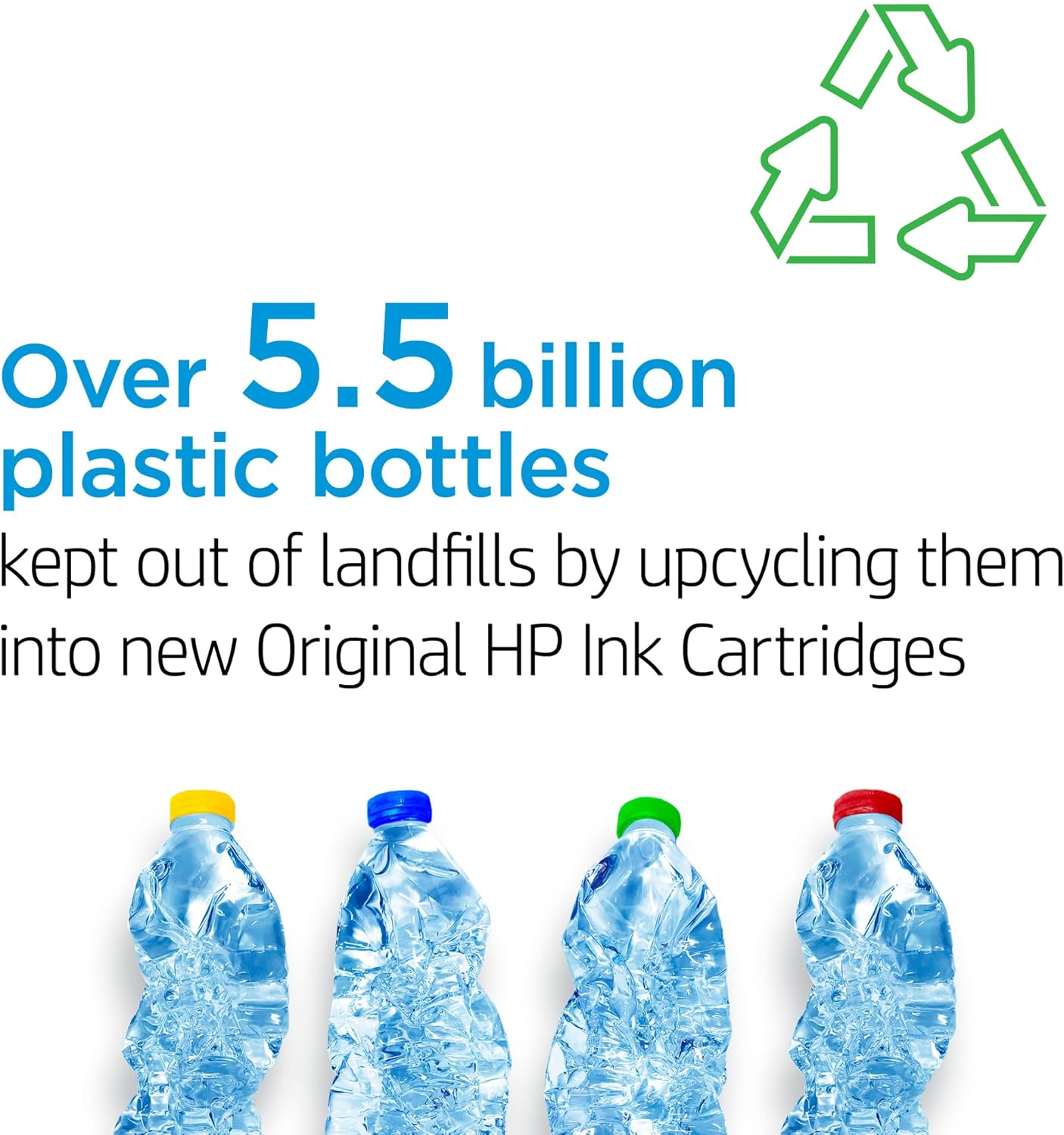 Original HP cInk Cartridges (2-Pack) | Works with HP DeskJet 1255, 2700, 4100 Series, HP Envy 6000, 6400 Series | Eligible for Instant Ink | 3YP29AN