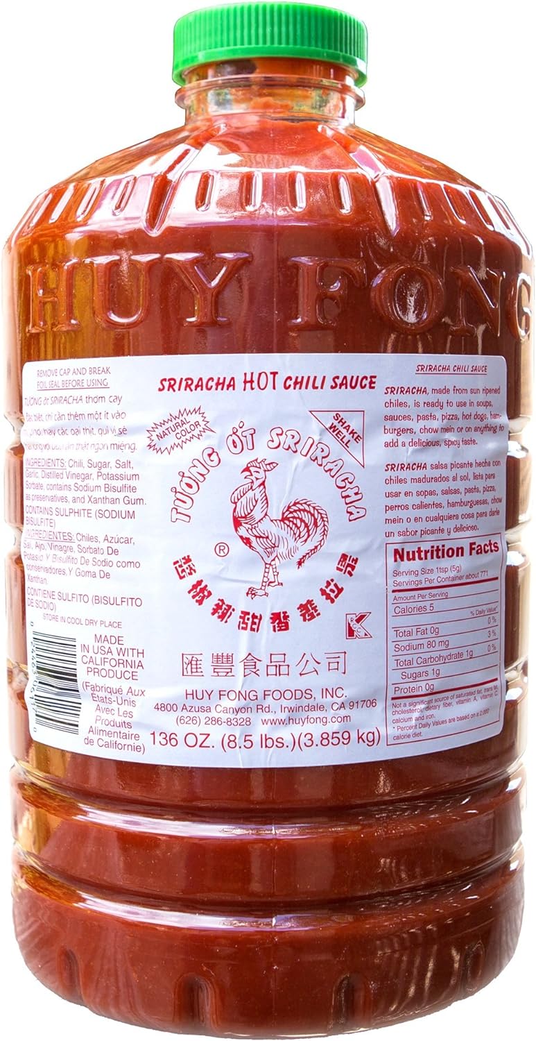 Huy Fong Sriracha Hot Chili Sauce, Bulk