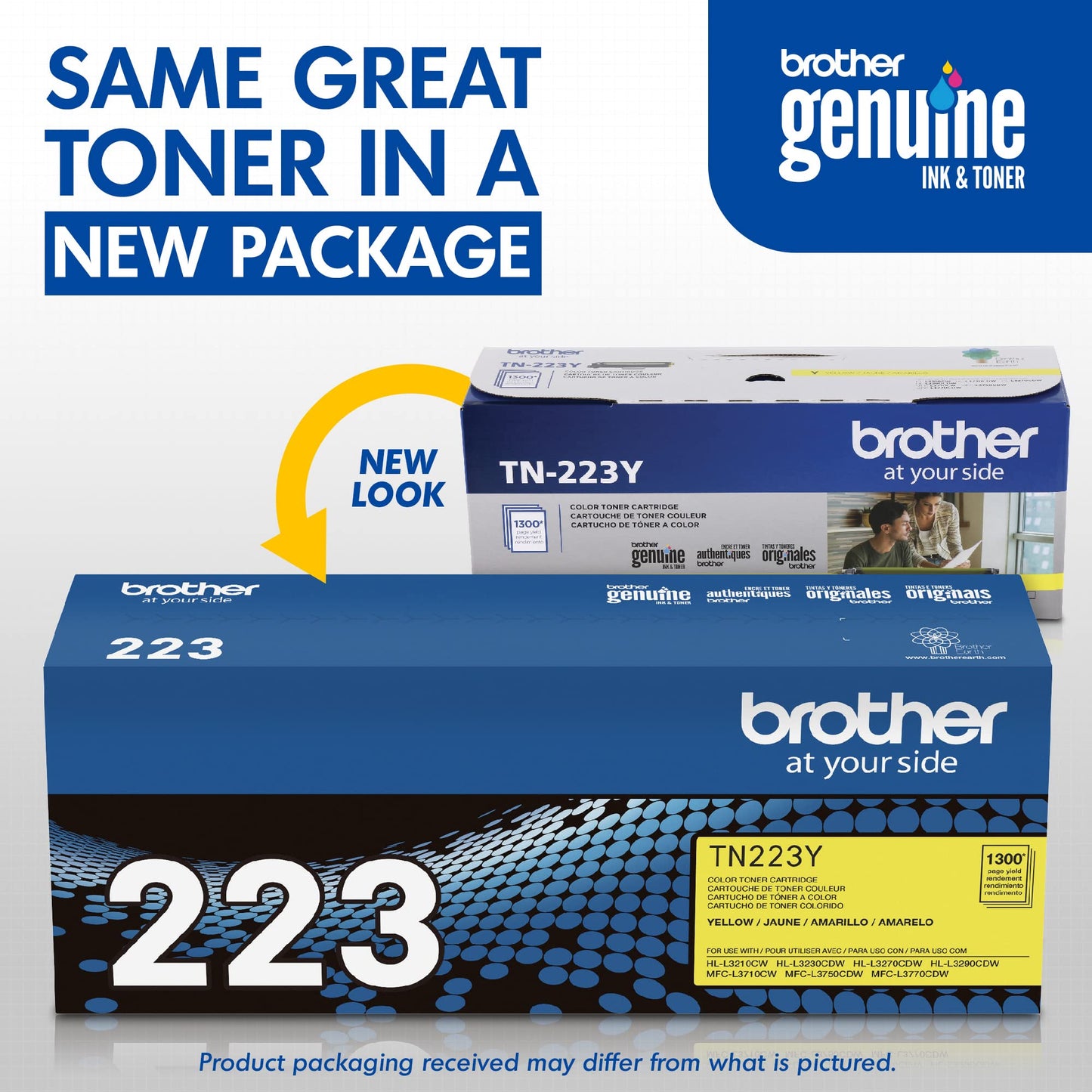 Brother TN227BK Laser Printer High Yield Toner Cartridge, Black TN227
