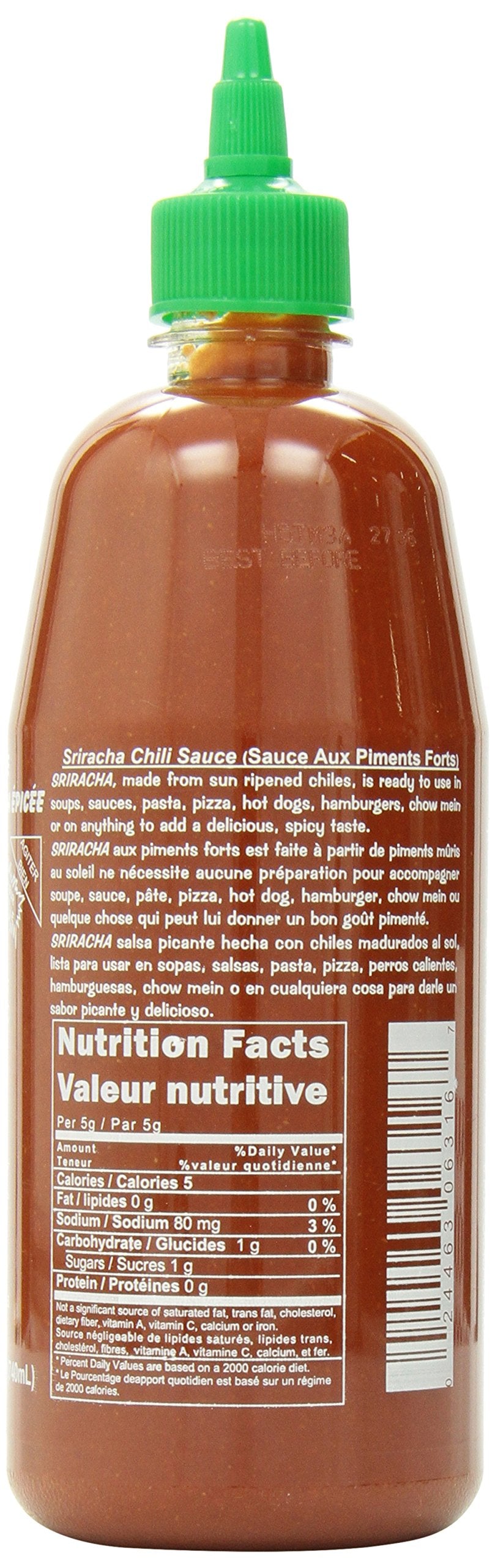 Huy Fong Sriracha Chili Sauce 714ml