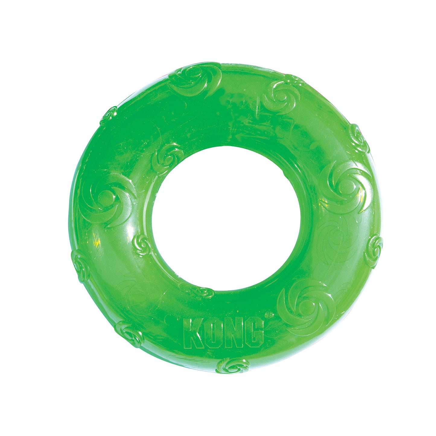 KONG Squeezz Ring Dog Toy, Large, Colors Vary
