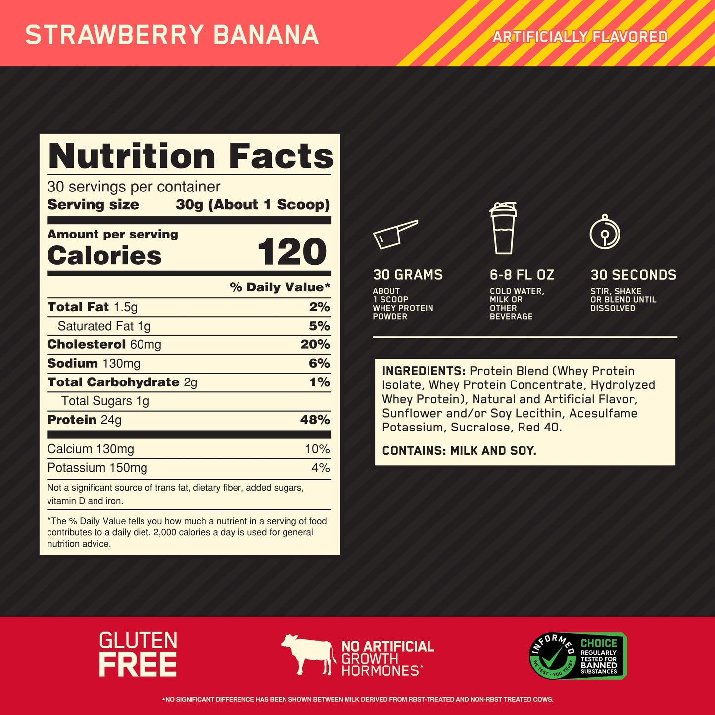 OPTIMUM NUTRITION Gold Standard Banana Cream 2lb