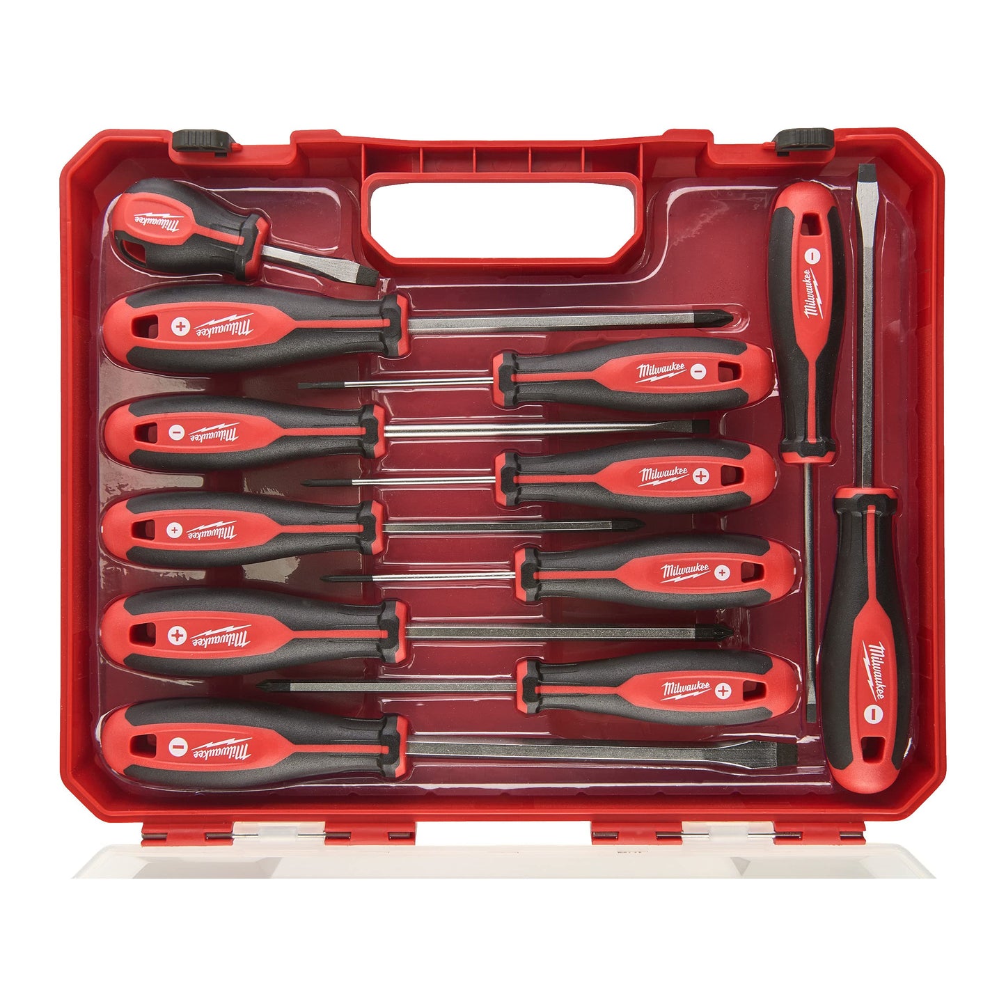 Milwaukee Lot de 12 tournevis Tri-Lobe 4932472003, rouge