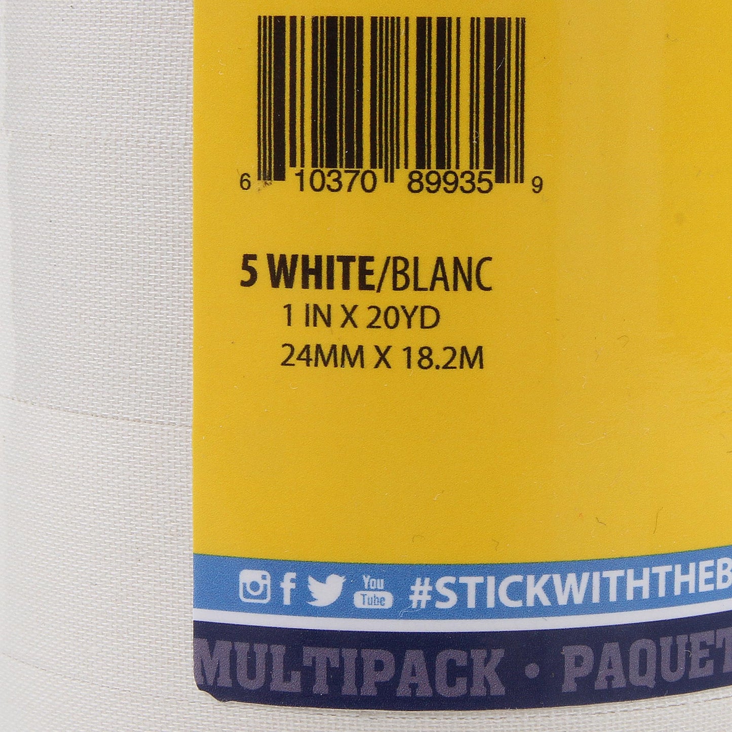Howies Hockey Tape 5 Roll Pack of White Hockey Tape (White (5))