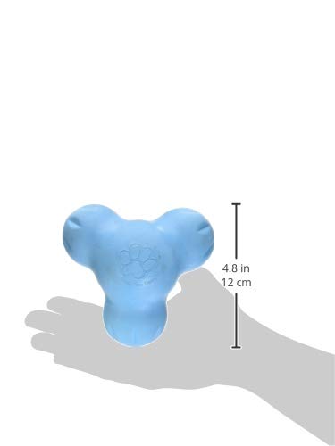 West Paw Zogoflex Tux Interactive Treat Dispensing Dog Chew Toy for Aggressive Chewers, 100% Guaranteed Tough, It Floats!, Made in USA, Small, Aqua