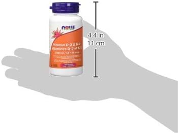 Now Foods Vit D-3 1,000 IU & K2 45mcg 120vcap