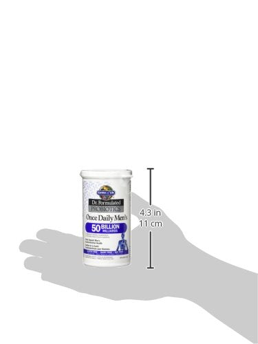 Garden of Life - Dr. Formulated Probiotics Once Daily Men's | Support Men's Gut Health & Digestion | 50 Billion CFU + 15 Probiotic Strains | Shelf Stable | Gluten Free, Dairy Free, Soy Free
