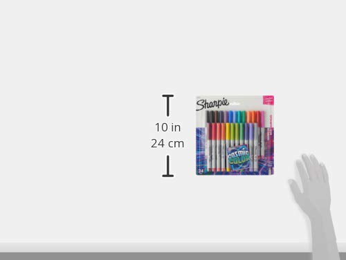 Sharpie Permanent Markers, Fine Point, Black, 36 Count - (New)