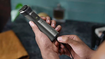 Philips Multigroom Series 3000 Cordless with 10 Trimming Accessories, Lithium-Ion and Storage Bag, MG3750/10