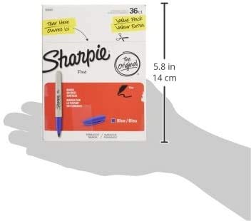 Sharpie Permanent Markers, Fine Point, Black, 36 Count - (New)