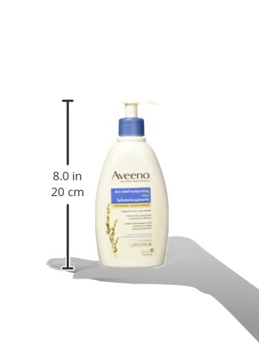 Aveeno Skin Relief Moisturizing Body Lotion With Natural Shea Butter & Triple Oat Complex, Unscented Moisturizer for Extra Dry, Itchy or Sensitive Skin, Fragrance Free, 975mL