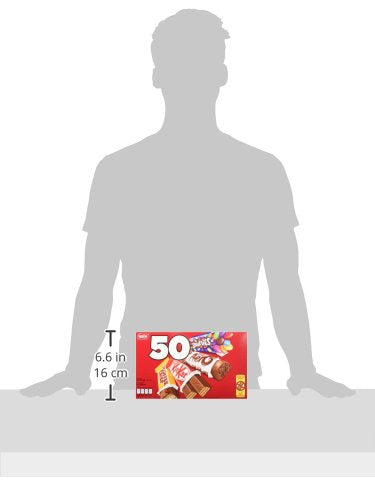 Nestle Mini Assorted Chocolate & Candy - KITKAT, Coffee Crisp, Aero, Smarties - 505 g (Pack of 50 Mini Bars)