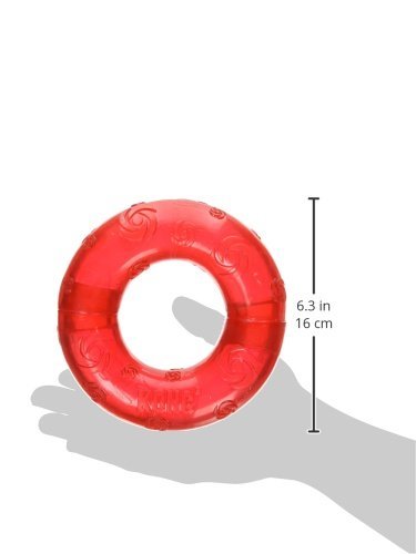 KONG Squeezz Ring Dog Toy, Large, Colors Vary