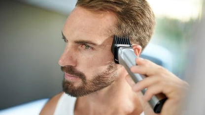 Philips Multigroom Series 7000, Cordless Wet & Dry with 19 Trimming Accessories, DualCut Technology, Lithium-Ion and Storage Bag, MG7770/18