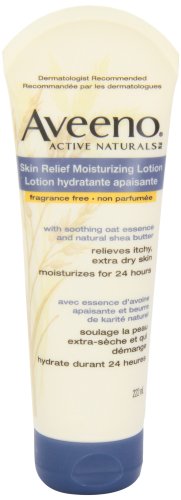 Aveeno Intense Relief Overnight Cream - Shea Butter, Colloidal Oatmeal - Dry Skin Lotion- Fragrance Free, 208 mL