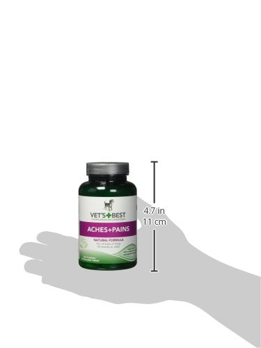 Vet’s Best Aspirin Free Aches + Pains Dog Supplement | Vet Formulated for Dog Pain Support and Joint Relief | 50 Chewable Tablets