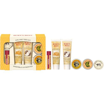 Burt's Bees Kissable Colour Gift Set, Warm Collection, 3 Lip Shimmers in Peony, Rhubarb and Fig