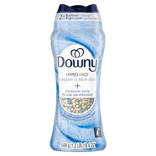 Downy Comfy Cozy In-Wash Laundry Scent Booster Beads, Meadow Rain Scent, Softness and Freshness, 725 Grams