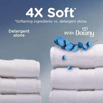 Downy Ultra Soft Fabric Softener Liquid, Balance, Crisp Rain and Blue Eucalyptus, 2.76L
