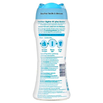 Downy Light Laundry Scent Booster Beads for Washer, Ocean Mist, 680 Grams, with No Heavy Perfumes