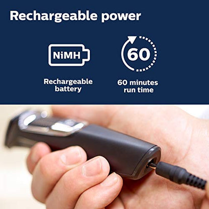 Philips Multigroom Series 3000 Cordless with 10 Trimming Accessories, Lithium-Ion and Storage Bag, MG3750/10
