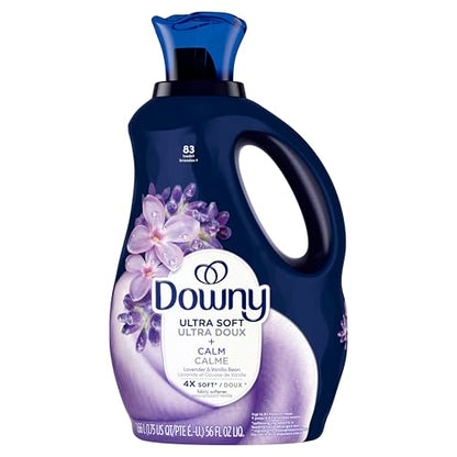 Downy Ultra Soft Fabric Softener Liquid, Calm, Lavender and Vanilla Bean, 2.76L