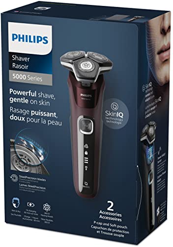 Philips Electric Shaver Series 5000, Wet & Dry with Charging Stand, S5898/25
