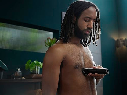 Philips Multigroom Series 3000 Cordless with 10 Trimming Accessories, Lithium-Ion and Storage Bag, MG3750/10
