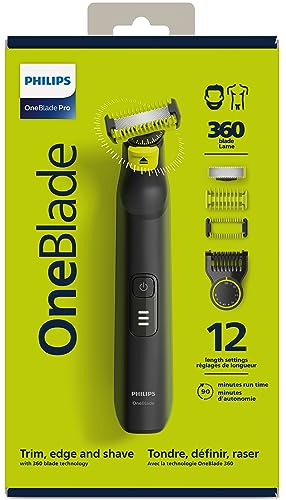 Philips OneBlade 360 Face & Body, Wet & Dry, Trim, Edge & Shave with the 5-in-1 Adjustable Comb and Body Comb, QP2834/20