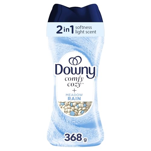 Downy Comfy Cozy In-Wash Laundry Scent Booster Beads, Meadow Rain Scent, Softness and Freshness, 725 Grams