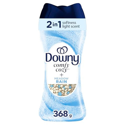 Downy Comfy Cozy In-Wash Laundry Scent Booster Beads, Meadow Rain Scent, Softness and Freshness, 725 Grams