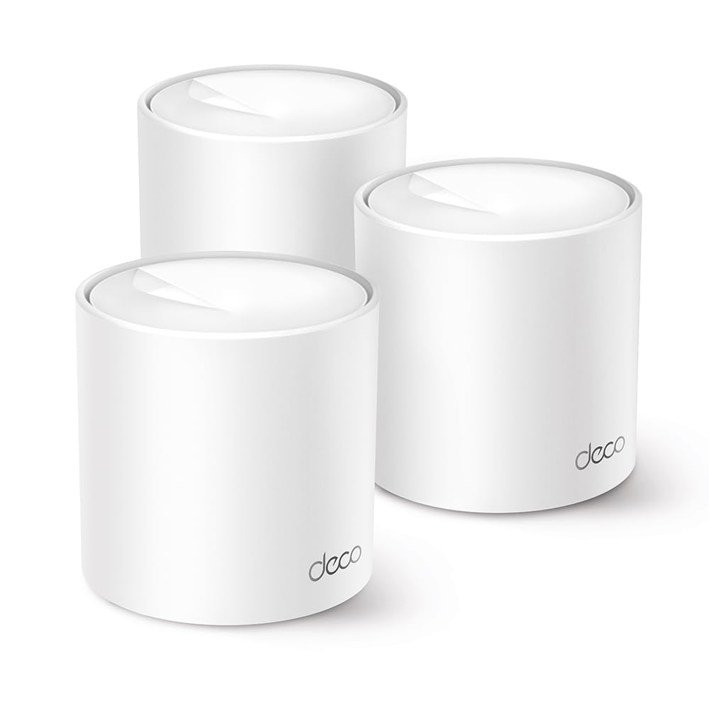 TP-Link Deco Whole Home Mesh WiFi System (Deco M4) – Up to 5,500 Sq. Ft. Coverage, Replaces Wireless Internet Routers and Extenders, Gigabit Ports, Works with Alexa, 3-Pack