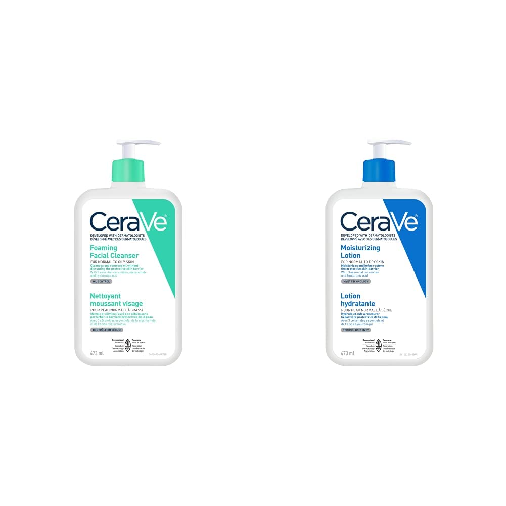 CeraVe FOAMING Face Cleanser, Gentle Face Wash with Hyaluronic Acid, Niacinamide, Ceramides. Makeup Remover for oily skin, won’t clog pores. Oil & sebum control. Non-Comedogenic, Sensitive Skin, Men & Women, 562ML