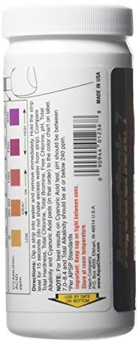 AquaChek 551236 7-Way 100 Count Pool Water Test Strips