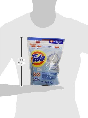 Tide PODS Free and Gentle Laundry Detergent Soap Pacs, HE Compatible and Coldwater Clean, 112 Count