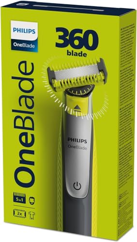 Philips OneBlade 360 Face & Body, Wet & Dry, Trim, Edge & Shave with the 5-in-1 Adjustable Comb and Body Comb, QP2834/20