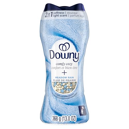 Downy Comfy Cozy In-Wash Laundry Scent Booster Beads, Meadow Rain Scent, Softness and Freshness, 725 Grams
