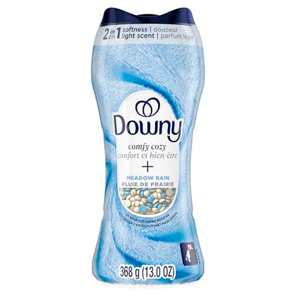 Downy Comfy Cozy In-Wash Laundry Scent Booster Beads, Meadow Rain Scent, Softness and Freshness, 725 Grams