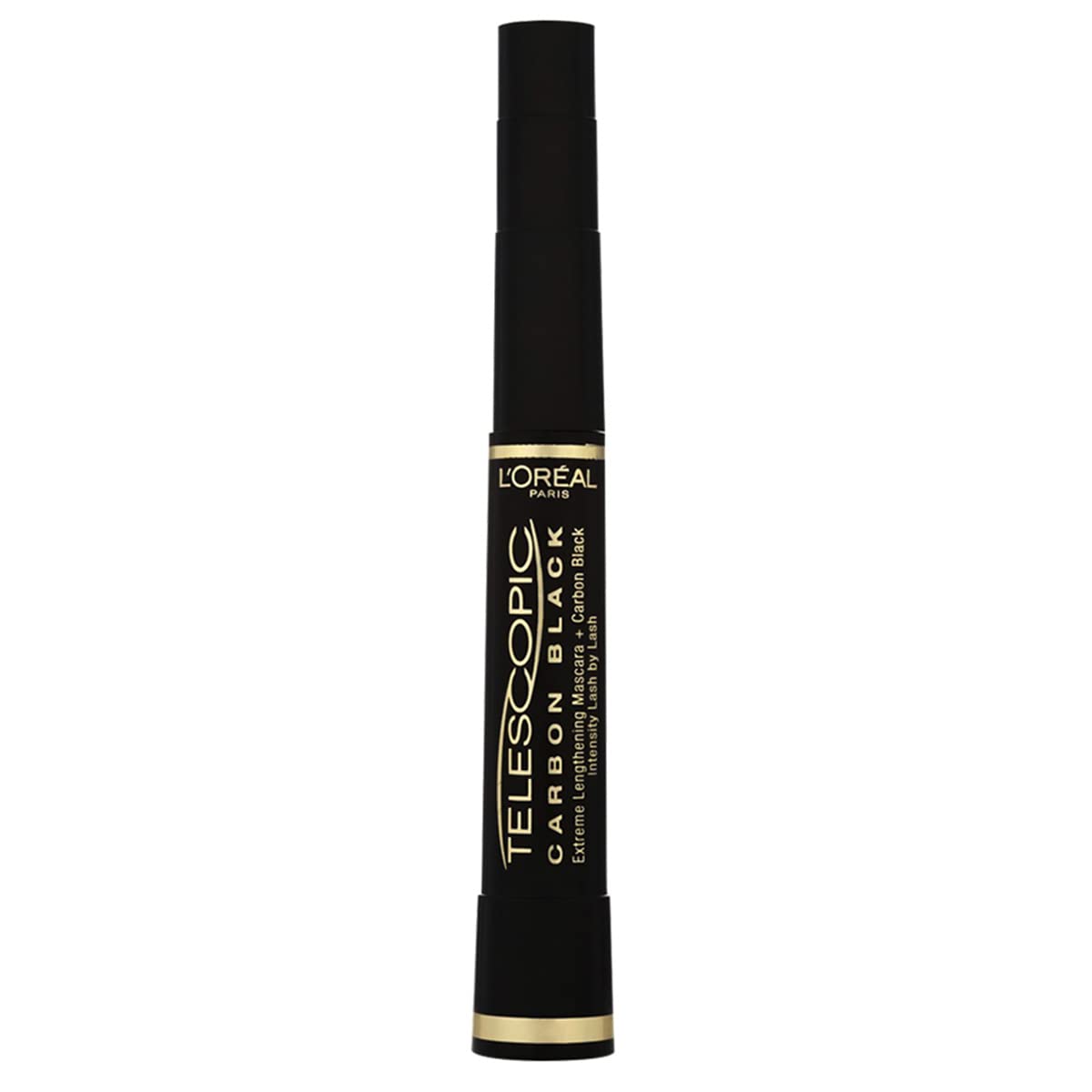L’Oréal Paris Telescopic Mascara, Eyelash Lengthening Mascara, Unique Non-Clumping Formula, Delivers Intense Length, For Sensitive Eyes, Blackest Black, 8 ml